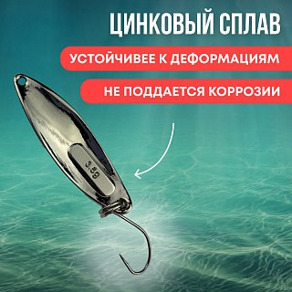 Блесна Riverzone LittleKiller 3,5гр 36мм silver - фото 2