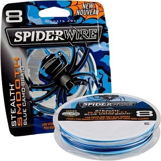 Шнур Spiderwire stealth smooth 8 Blue camo 150м 0,40мм
