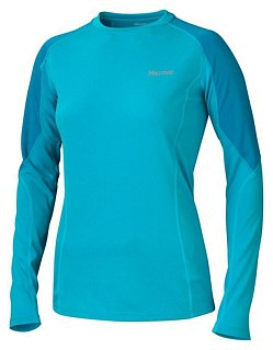 Термобелье Marmot W`ms Thermalclime pro crew ls верх sea breez/aq blue - фото 1