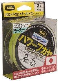 Леска Yo-Zuri Hardcore Carbonylon 150м 2.0-0.235мм 4.0кг