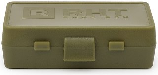 Коробка RHT Ammo Box на 50 патр 9x19Luger 9мм Макаров 345TK 380 ACP зеленый - фото 1