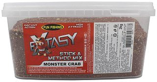 Прикормка Fun Fishing Extasy Stick & Method Mix Monster Crab 2кг