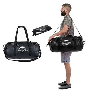 Гермосумка Naturehike Wet and dry waterproof 120л black - фото 3