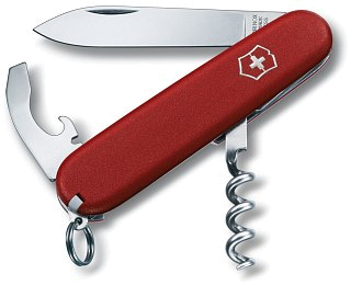Нож Victorinox Waiter 84мм 9 функций красный - фото 1