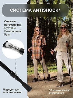 Палки Roadlike Protect для скандинавской ходьбы с антишоком Flip-Lock белый - фото 8