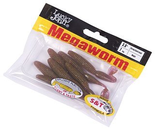 Приманка Lucky John виброхвост Pro Series megaworm 3.0in 7,60/S14 7шт - фото 3