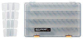 Коробка Savage Gear Lurebox 6B Deep Smoke 36x22,5x8см - фото 1