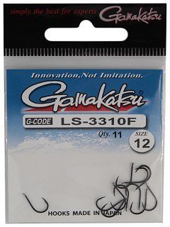 Крючок Gamakatsu NL LS-3310F black №10