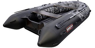 Лодка Хантер 380 Про серый кмф - фото 1