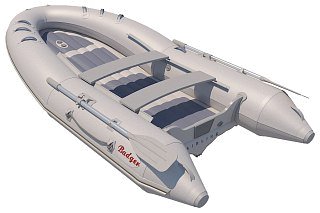 Лодка Badger Air Line 390 НДНД серый - фото 1