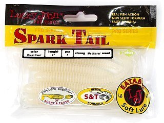 Приманка Lucky John виброхвост Pro series spark tail 4,0in 10,10/033 5шт - фото 4