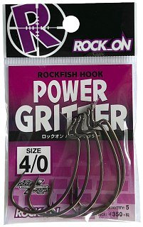 Крючки Varivas Rock on power gritter офсетный № 4/0 - фото 3