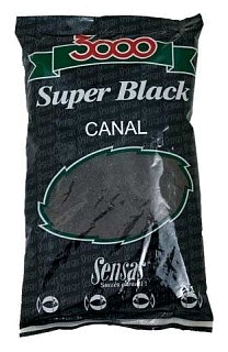Прикормка Sensas 3000 1кг Super black canal 