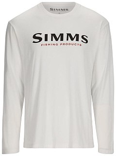 Футболка Simms Logo LS White  - фото 1