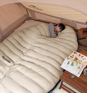 Спальник Naturehike CW1000 Mummy goose down khaki 1000G левый - фото 7