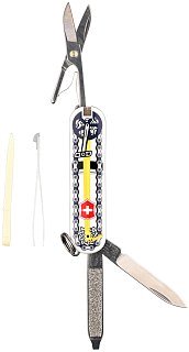 Нож Victorinox Classic Bike Ride 58мм 7 функций черный/рисунок - фото 1