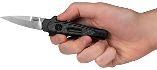 Нож Kershaw K7125GRY Launch-12 клинок CMP154 рукоять карбон - фото 2