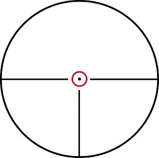 Прицел Konus pro M-30 1-6х24 30мм Center Dot красная/голубая 1/2 МОА - фото 2