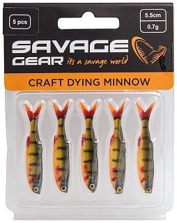 Приманка Savage Gear Craft dying minnow 5,5см 0,7гр pearch 5шт