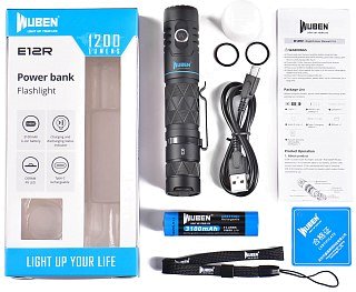 Фонарь Wuben E12R 1200 lumens black - фото 15