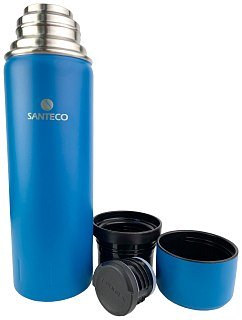 Термос Santeco Kolima с 2 крышками 1л blue - фото 5