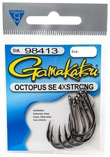 Крючок Gamakatsu SW Octopus SE 4x str black №3/0