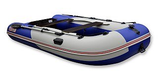 Лодка Хантер STELS 335 сине-белый - фото 3