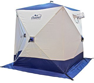 Палатка Следопыт Oxford 240D PU 1000 зимняя куб 2-х местная 1,5 х1,5м цв. бело-с