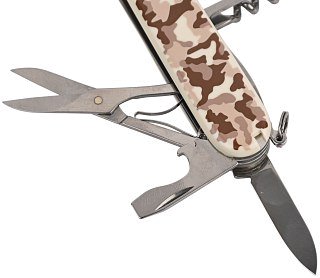 Нож Victorinox 91мм 15 функций камуфляж пустыни - фото 4