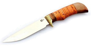 Нож ИП Семин Лазутчик сталь 65х13 литье береста - фото 2