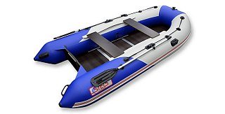 Лодка Хантер STELS 335 сине-белый - фото 2