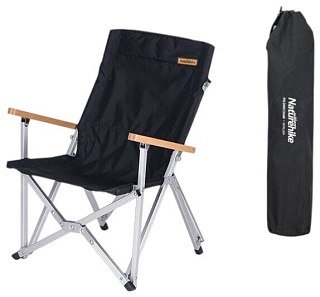 Стул Naturehike NH19JJ004 складной черный - фото 1