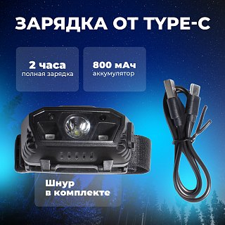Фонарь Pereval BT-HL9077 налобный 180 Lumens - фото 5