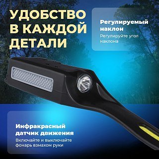 Фонарь Pereval BT-HL9036 налобный 250 Lumens - фото 4