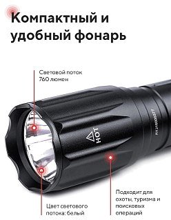 Фонарь Nextorch T5 Hunting Set тактический 760 Lumens - фото 2