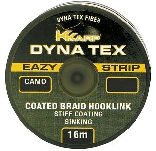 Поводочный материал K-Karp Dyna Tex Eazy Strip 16m Camo Green 25Lb - фото 1