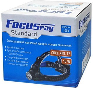 Фонарь Focusray 1058 XML T6 налобный - фото 2