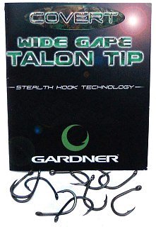 Крючки Gardner Covert wide gape talon tip barbed №2 - фото 1