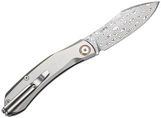 Нож Sanrenmu 7315-TZ складной сталь (клинок):Damascus/рукоять:Titanium