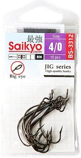 Крючки Saikyo BS-3312 BN offset №4/0 10шт