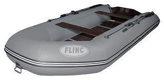 Лодка Flinc FT360L надувная серый - фото 1