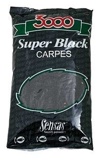 Прикормка Sensas 3000 1кг Super black carp 