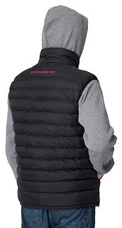 Жилет Alaskan Juneau vest  black утепленный стеганый черный /красный  - фото 5