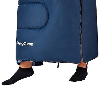 Спальный мешок King Camp Cloud 300 -13С 230х90 синий левый - фото 5
