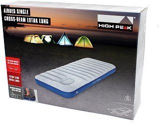 Матрас надувной High Peak Air bed cross beam single extra long light grey/blue - фото 7