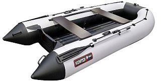 Лодка Хантер 335А лайт черно-белый - фото 3