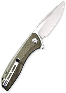 Нож Civivi Baklash Flipper Knife G10 Handle (3.5" 9Cr18MoV Blade) green  - фото 2