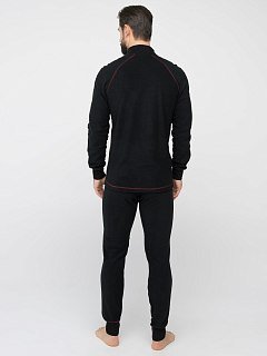 Термобелье Huntsman Thermoline zip флис черный р.S - фото 4