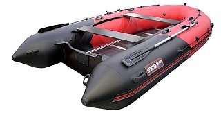 Лодка Хантер 420 красно-черный - фото 5