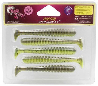 Приманка Crazy Fish Vibro worm 3,4" 13-85-4d-6 - фото 2